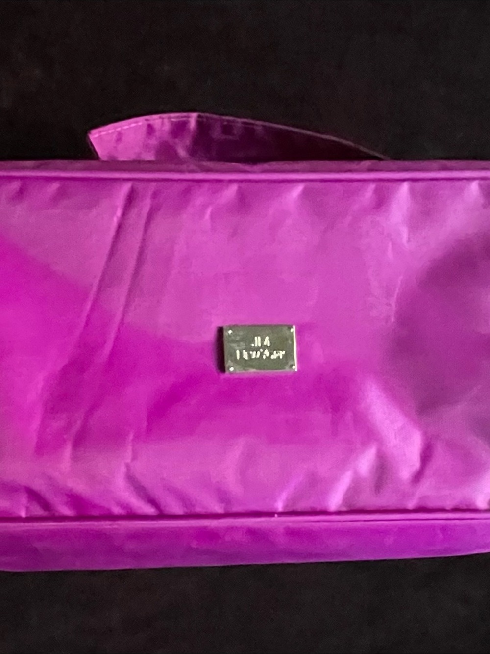 Joy Mangano Vibrant Magenta Cosmetic Travel Pouch